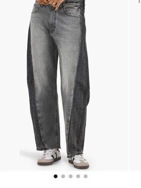 Lee Rider Low Slung Adjustable Waist two tone barrel jeans